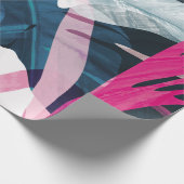 Abstrakte Kunst tropische Blätter Hintergrund. Hin Geschenkpapier (Ecke)