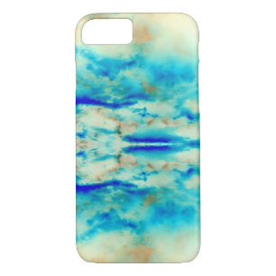 Abstrakte Kunst türkisblaue Aqua Creme iPhone Gehä Case-Mate iPhone Hülle