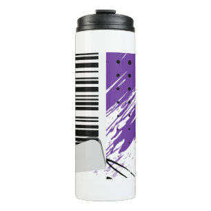 abstrakte Kunst und gemischtes Mediendesign auf Ta Thermosbecher