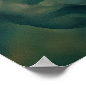 Abstrakte Kunst und Kultur am Meer Poster (Ecke)