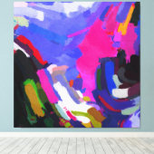 Abstrakte Kunst und moderne Malerei Leinwanddruck (Insitu (Holzboden))