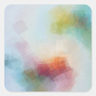 Abstrakte Kunst und Moderne Quadratischer Aufkleber