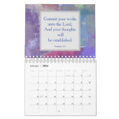 Abstrakte Kunst und Monatskalender Kalender (Jan 2026)