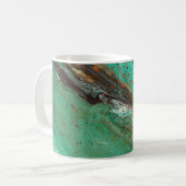 Abstrakte Kunst - üppige Erde Kaffeetasse (Vorderseite Links)