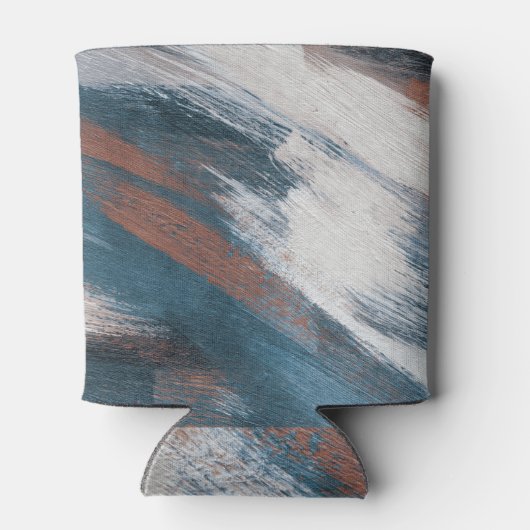 Abstrakte Kunst: Versatile Pinselstriche. Dosenkühler (Rückseite)