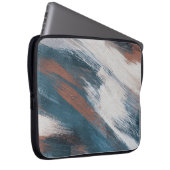 Abstrakte Kunst: Versatile Pinselstriche. Laptopschutzhülle (Vorne Rechts)