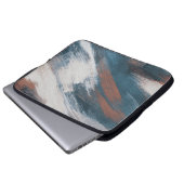 Abstrakte Kunst: Versatile Pinselstriche. Laptopschutzhülle (Vorne Knopf)