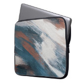 Abstrakte Kunst: Versatile Pinselstriche. Laptopschutzhülle (Vorderseite Links)