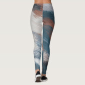 Abstrakte Kunst: Versatile Pinselstriche. Leggings (Rückseite)