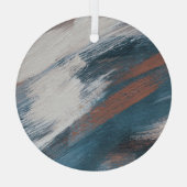 Abstrakte Kunst: Versatile Pinselstriche. Ornament Aus Glas (Rückseite)