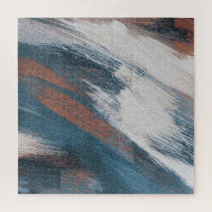 Abstrakte Kunst: Versatile Pinselstriche. Puzzle