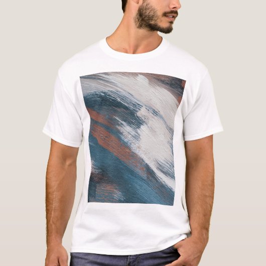 Abstrakte Kunst: Versatile Pinselstriche. T-Shirt (Vorderseite)