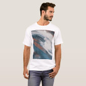 Abstrakte Kunst: Versatile Pinselstriche. T-Shirt (Vorne ganz)