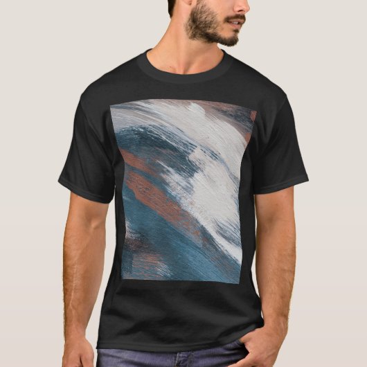 Abstrakte Kunst: Versatile Pinselstriche. T-Shirt (Vorderseite)