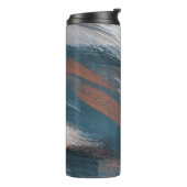 Abstrakte Kunst: Versatile Pinselstriche. Thermosbecher (Nach links gedreht)