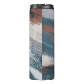 Abstrakte Kunst: Versatile Pinselstriche. Thermosbecher (Rückseite)