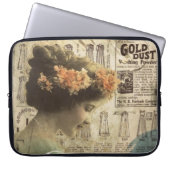 Abstrakte Kunst-Vintager Laptopschutzhülle (Vorderseite)