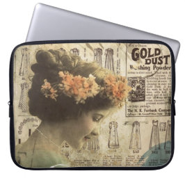 Abstrakte Kunst-Vintager Laptopschutzhülle