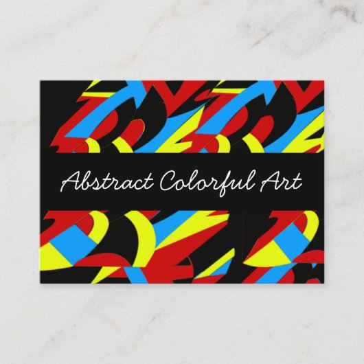 Abstrakte Kunst Visitenkarte (Vorderseite)