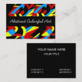 Abstrakte Kunst Visitenkarte (Vorne/Hinten)