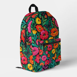Abstrakte Kunst Volkstümliche Mohnschmetterlinge R Bedruckter Rucksack
