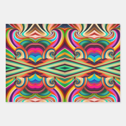 Abstrakte Kunst von Bonnaroo Geschenkpapier Set (Vorderseite 2)