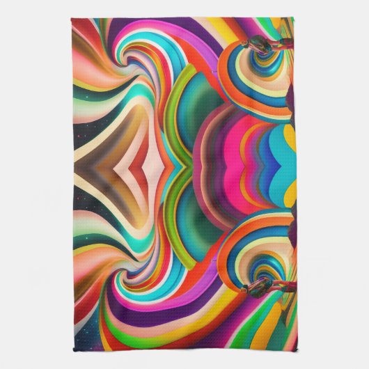 Abstrakte Kunst von Bonnaroo Geschirrtuch (Vertikal)