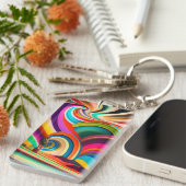 Abstrakte Kunst von Bonnaroo Schlüsselanhänger (Vorderseite rechts)