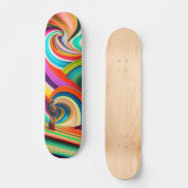 Abstrakte Kunst von Bonnaroo Skateboard (Vorderseite)