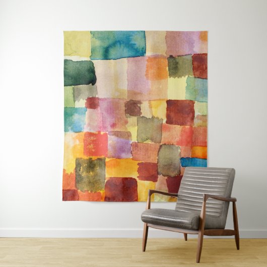 Abstrakte Kunst von Paul Klee Wandteppich (Beispiel)