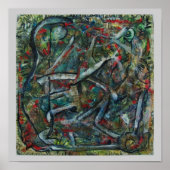 Abstrakte Kunst von ValAries Pachydermatous Poster (Vorne)