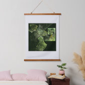 Abstrakte Kunst Wandteppich Mit Holzrahmen (Schlafzimmer)