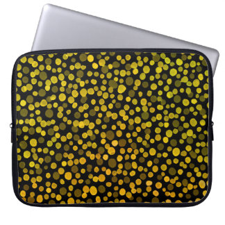 Abstrakte Kunst: Wasserfarbe Kreative Flecken. Laptopschutzhülle