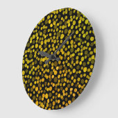 Abstrakte Kunst: Watercolor Creative Spots. Große Wanduhr (Winkel)