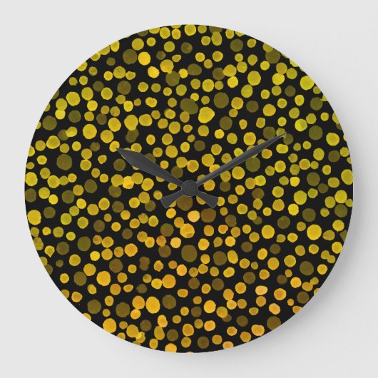 Abstrakte Kunst: Watercolor Creative Spots. Große Wanduhr (Vorderseite)