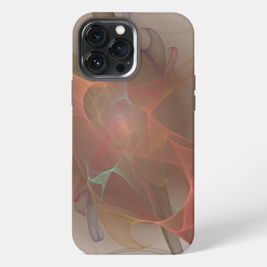 Abstrakte Kunst-Web der Zeit iPhone Hülle (Rückseite)