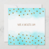 Abstrakte Kunst Weibliche hat Aquamarin Pink Happy (Rückseite)