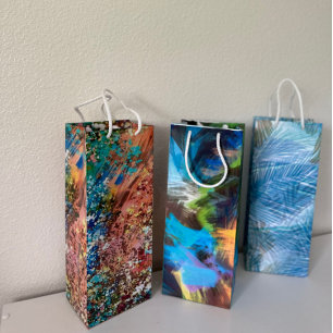 Abstrakte Kunst Weingeschenktasche Geschenktüte Für Weinflaschen