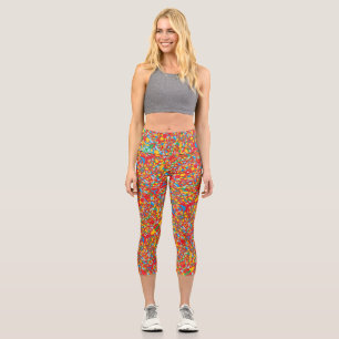 abstrakte Kunst wie Sari Capri Leggings