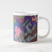 abstrakte Kunst "WildLife" Jumbo-Tasse (Rechts)