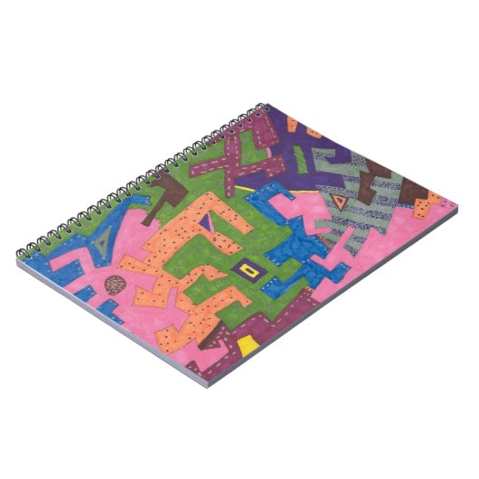 abstrakte Kunst "WildLife" Notizblock (Linke Seite)