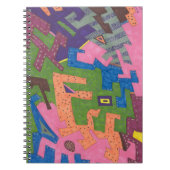 abstrakte Kunst "WildLife" Notizblock (Vorderseite)