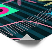 Abstrakte Kunst: Winterhimmel Poster (Ecke)