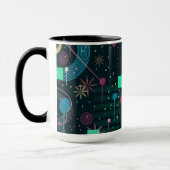 Abstrakte Kunst: Winterhimmel Tasse (Links)