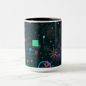 Abstrakte Kunst: Winterhimmel Tasse (Zentrum)