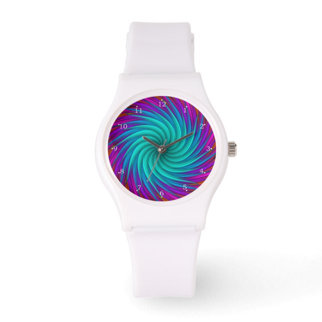 Abstrakte Kunst wirbeln Armbanduhr (Vorderseite)