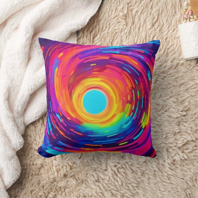 Abstrakte Kunst wirbeln Vortex Kissen (Decke)