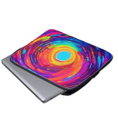 Abstrakte Kunst wirbeln Vortex Laptopschutzhülle (Vorne Knopf)