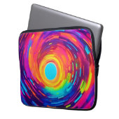 Abstrakte Kunst wirbeln Vortex Laptopschutzhülle (Vorderseite Links)