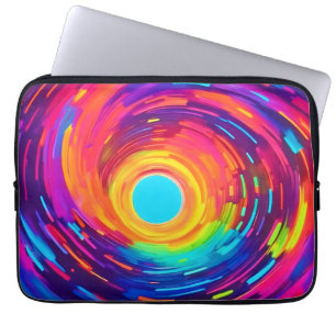 Abstrakte Kunst wirbeln Vortex Laptopschutzhülle